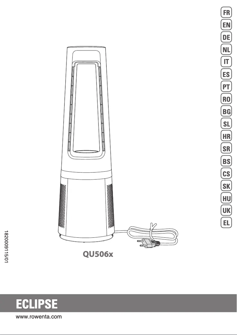 Página 1 del manual Manual de usuario Rowenta Eclipse QU5060
