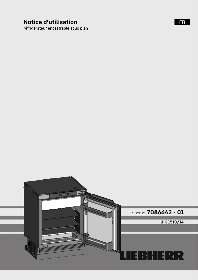 Image de la première page du manuel de l'appareil UIK 1514 Comfort