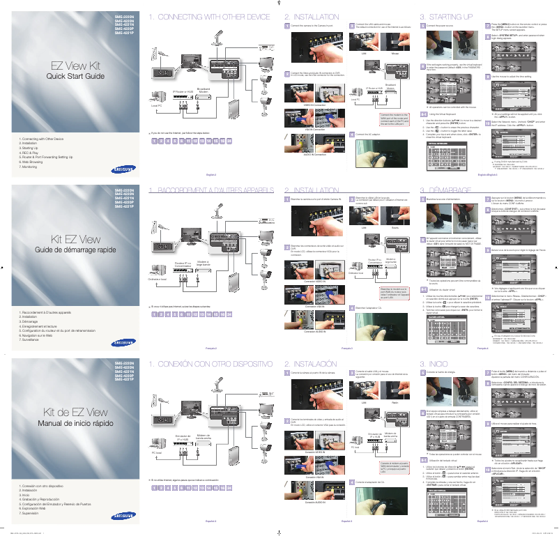 Page 1 de la notice Manuel utilisateur Samsung SME-2220N