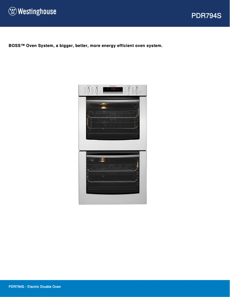 Page 1 de la notice Fiche technique Westinghouse PDR794S