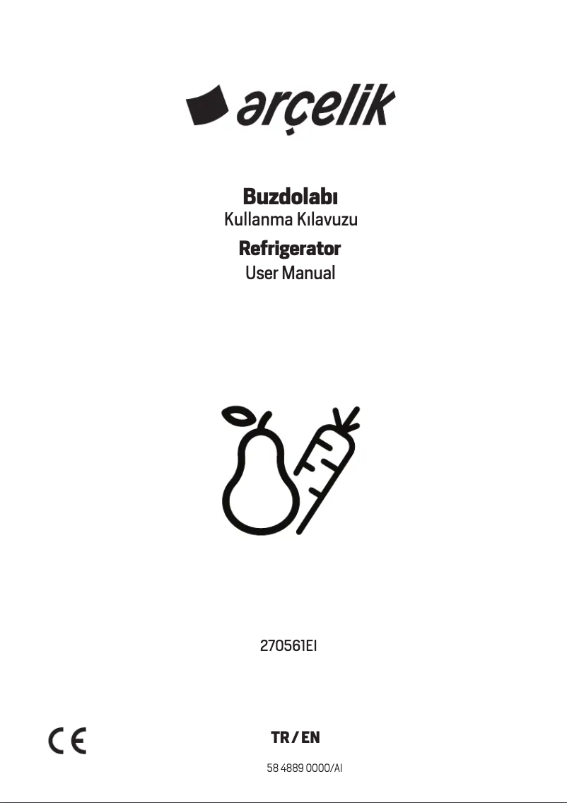 Page n°1 - Manuel utilisateur Arçelik 270561 EI