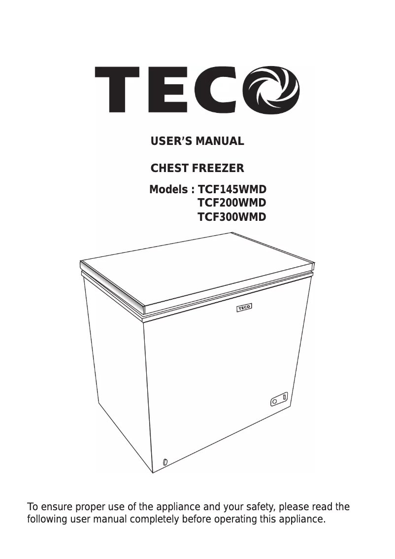Page 1 de la notice Manuel utilisateur Teco TCF200WMD