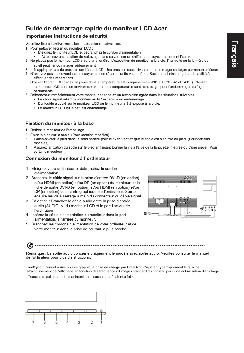Imagen de la primera página del manual del dispositivo KG271P