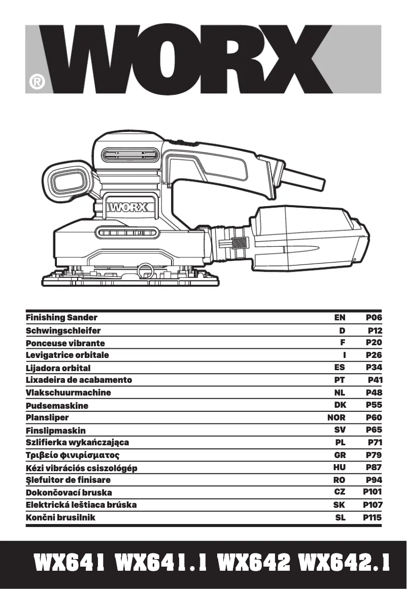 Page 1 de la notice Manuel utilisateur Worx WX642.1