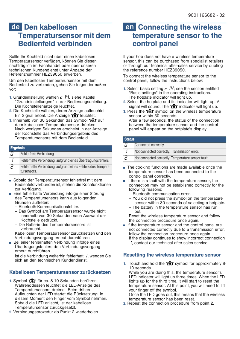 Page n°1 - Manuel utilisateur Bosch Serie | 8 PXY875DE2E