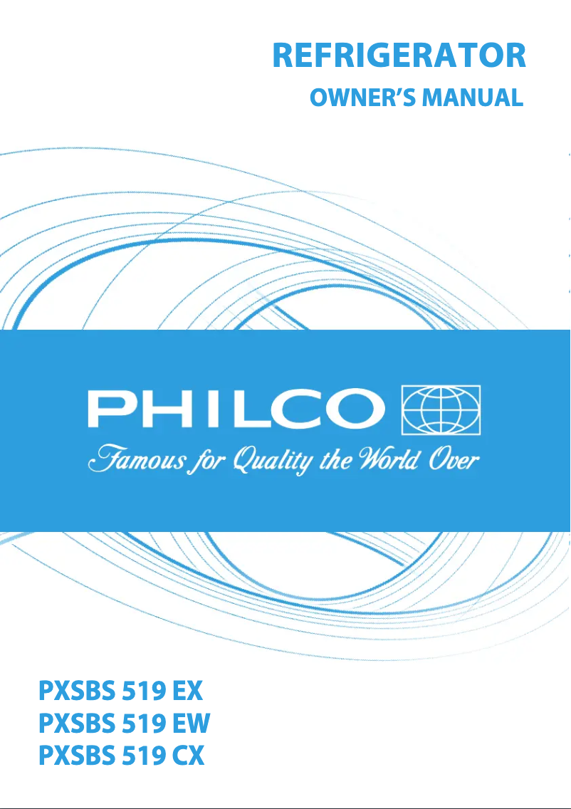 Page 1 de la notice Manuel utilisateur Philco PXSBS 519 EX