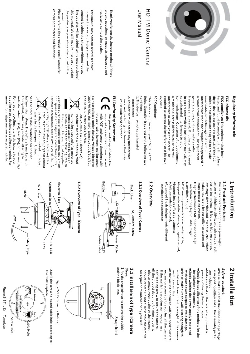 Image de la première page du manuel de l'appareil CMHD7422B