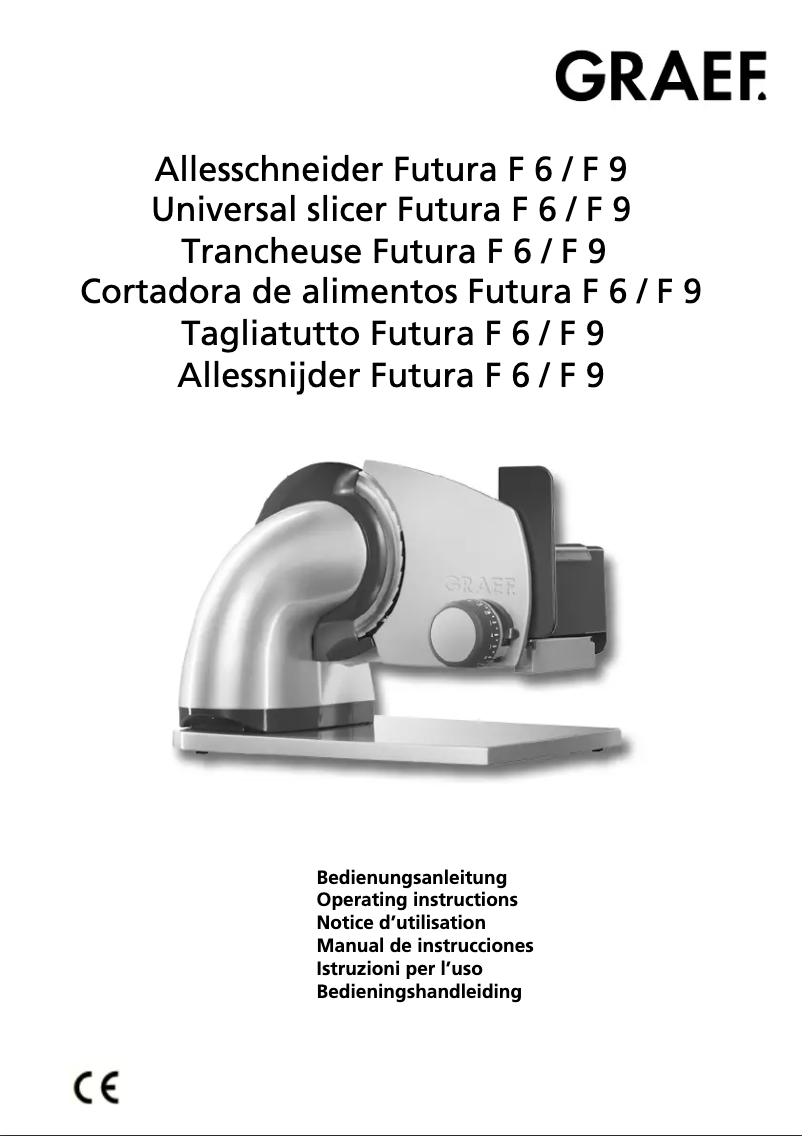 Page n°1 - Manuel utilisateur Graef Futura F6