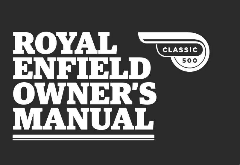 Page 1 de la notice Manuel utilisateur Royal Enfield Classic 500 (2014)