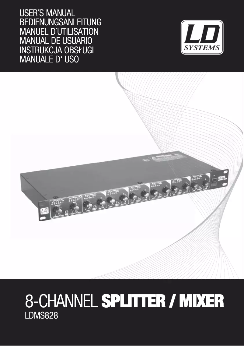 Página 1 del manual Manual de usuario LD Systems MS 828