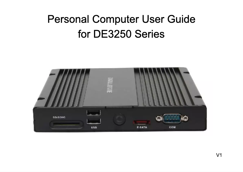 Page 1 de la notice Manuel utilisateur Aopen Digital Engine DE3250