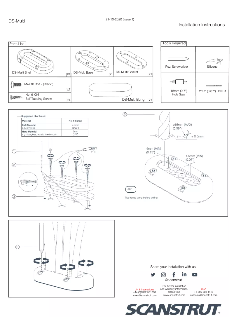 Image de la première page du manuel de l'appareil DS-Multi