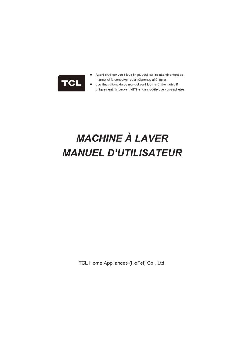 Page 1 de la notice Manuel utilisateur TCL FF0912WA0FR