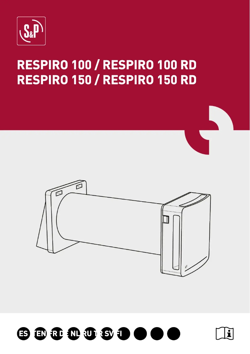 Image de la première page du manuel de l'appareil Respiro 100 RD