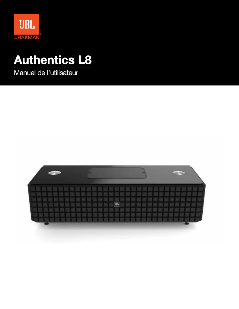 Page 1 de la notice Manuel utilisateur JBL Authentics L8
