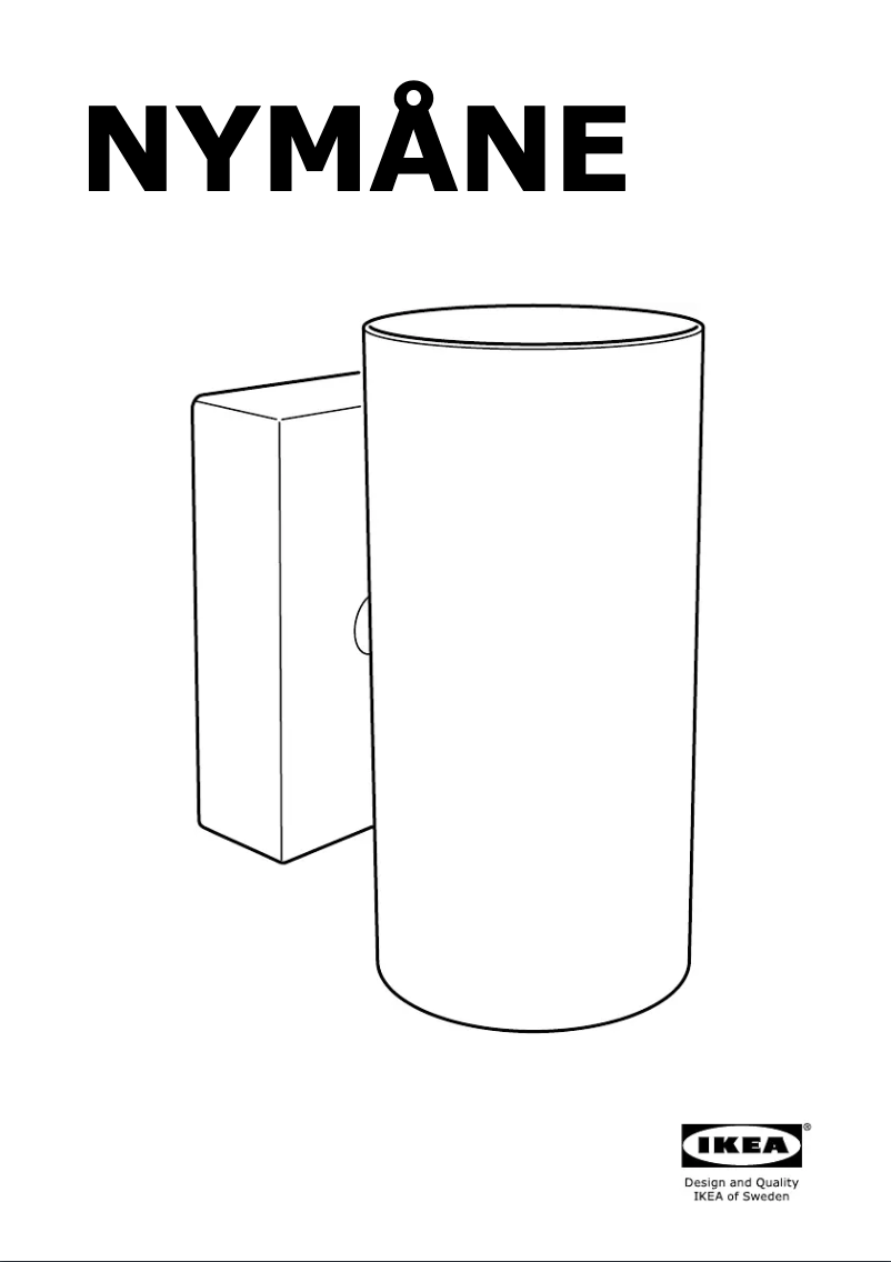 Page 1 de la notice Instructions / montage Ikea NYMANE