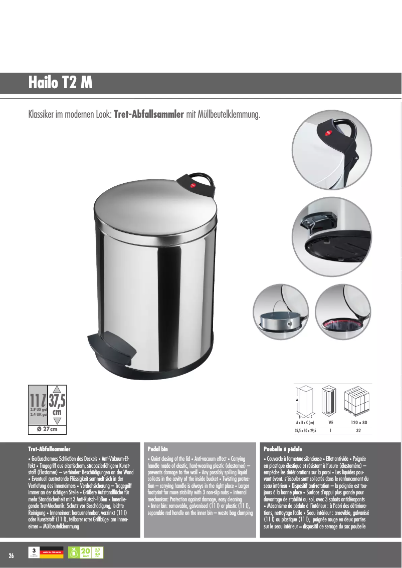 Página 1 del manual Manual de usuario Hailo T2 M 0513-119 12L