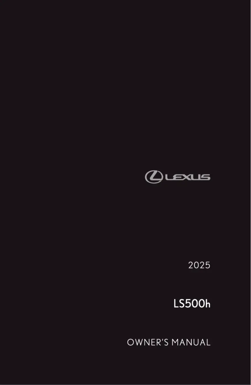 Image de la première page du manuel de l'appareil LS 500h (2025)
