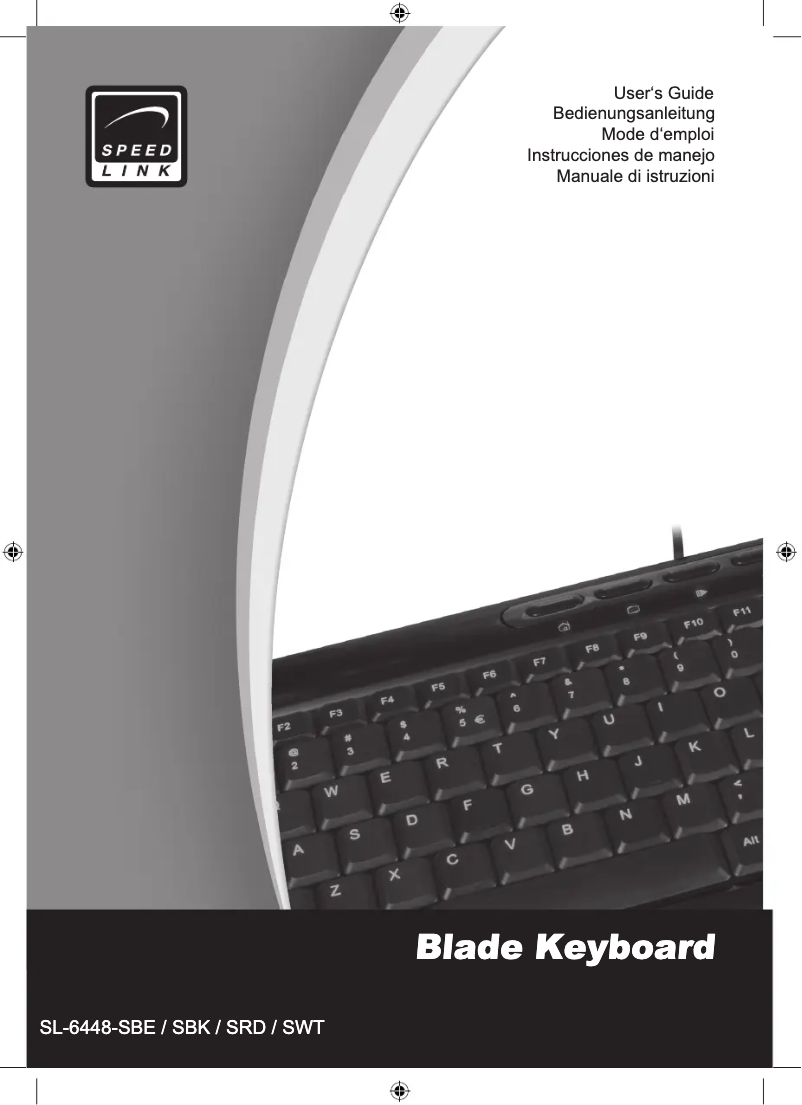 Page n°1 - Manuel utilisateur Speed-Link Blade SL-6448