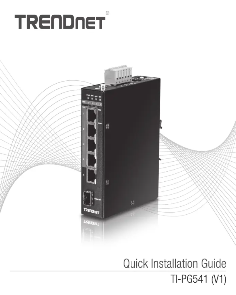 Image de la première page du manuel de l'appareil TI-PG541