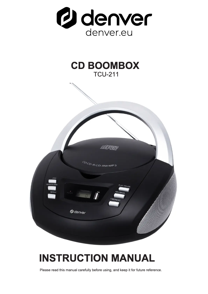 Page n°1 - Manuel utilisateur Denver TCU-211