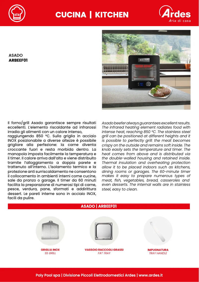 Image de la première page du manuel de l'appareil ARBEEF01