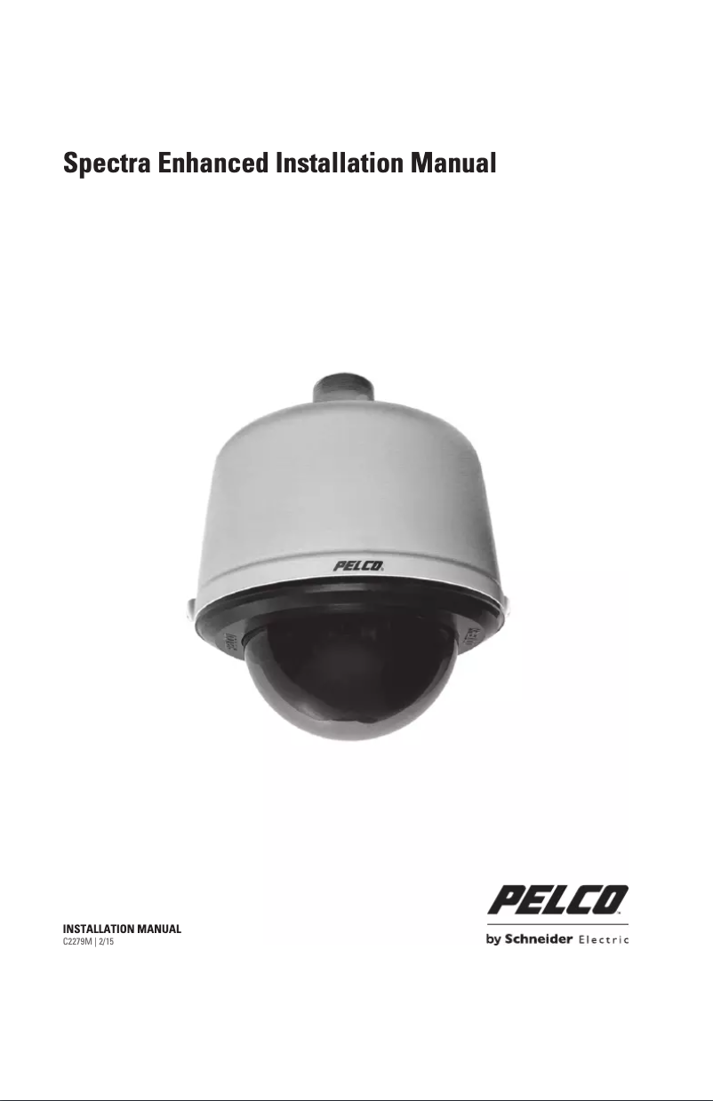 Page n°1 - Manuel utilisateur Pelco Spectra S6230