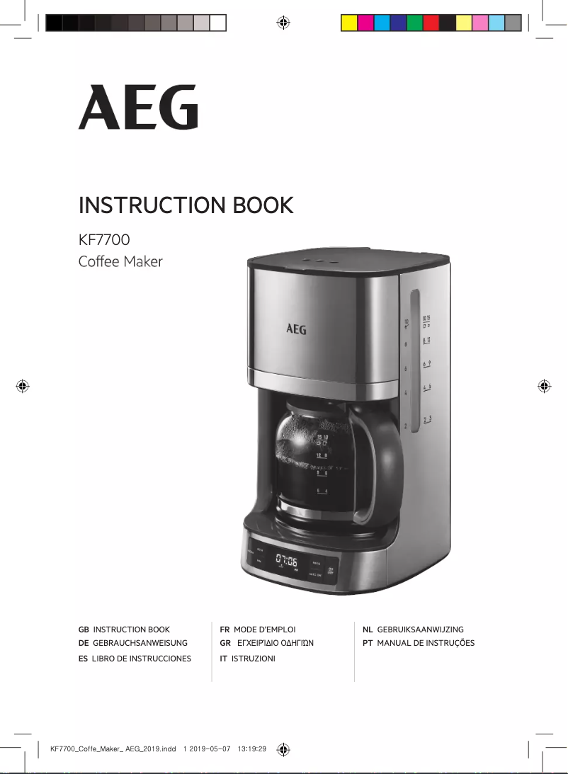 Página 1 del manual Manual de usuario AEG KF7700