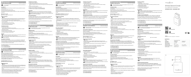 Page 1 de la notice Manuel utilisateur Nedis WSNWM610BK