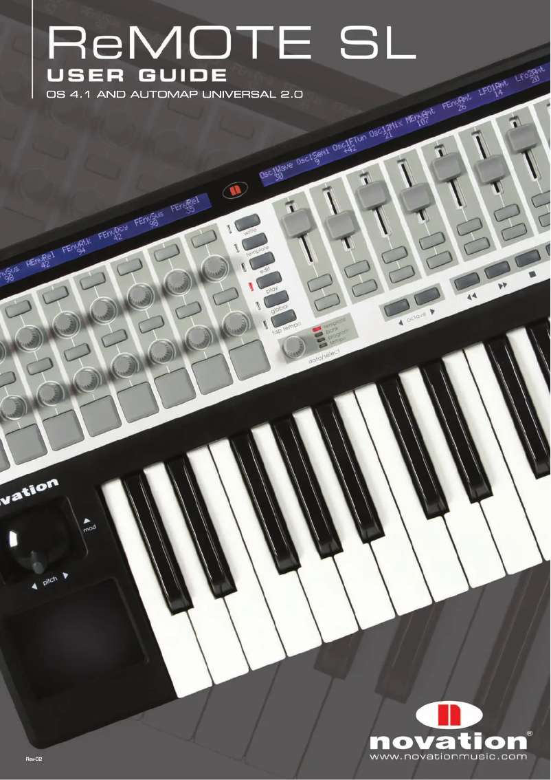 Page n°1 - Manuel utilisateur Novation ReMOTE 61 SL