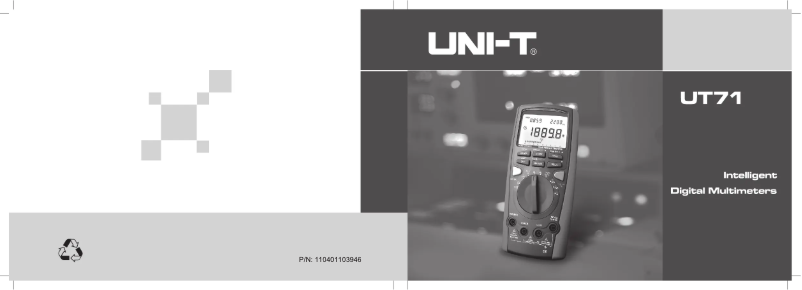 Page n°1 - Manuel utilisateur Uni-T UT71C