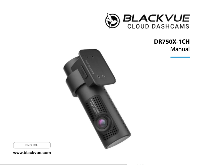 Page 1 de la notice Manuel utilisateur BlackVue DR750X-1CH