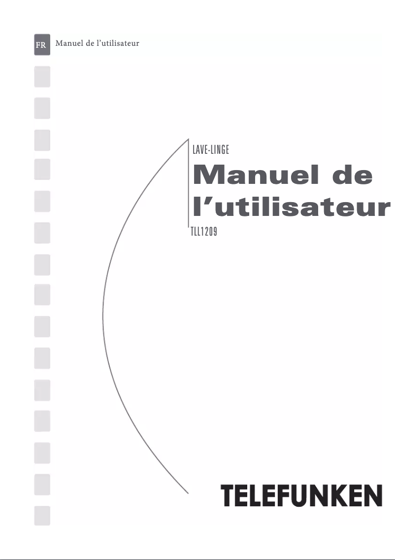 Image de la première page du manuel de l'appareil TLL1209