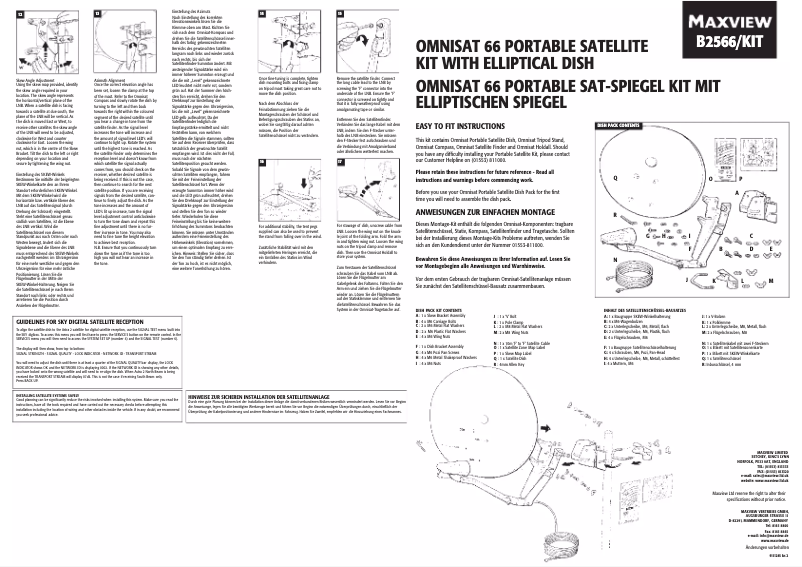 Image de la première page du manuel de l'appareil Omnisat 66 B2566
