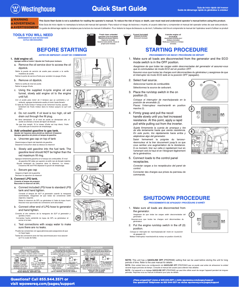 Image de la première page du manuel de l'appareil iGen5000DFcv