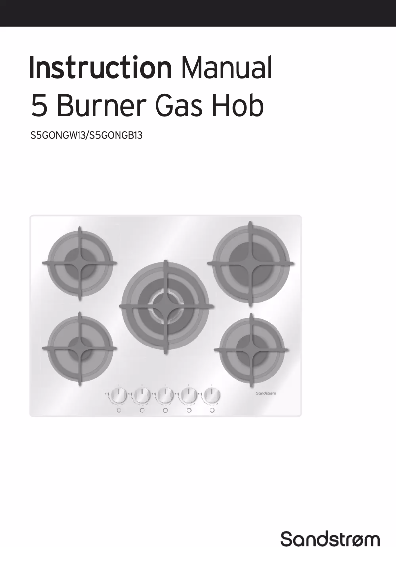 Page 1 de la notice Manuel utilisateur Sandstrøm S5GONGB13