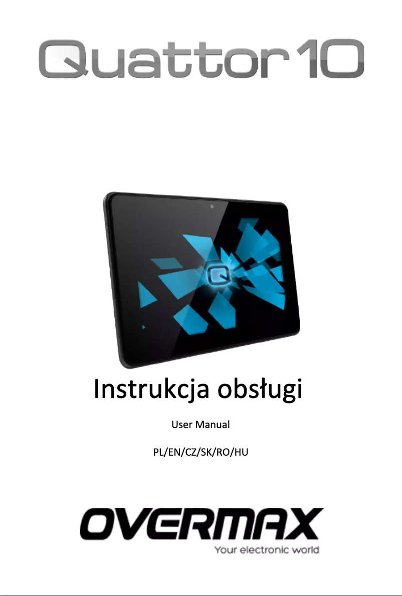 Image de la première page du manuel de l'appareil Quattor 10