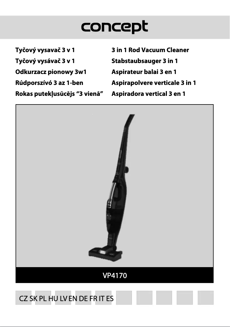Página 1 del manual Manual de usuario Concept Real Force VP4170