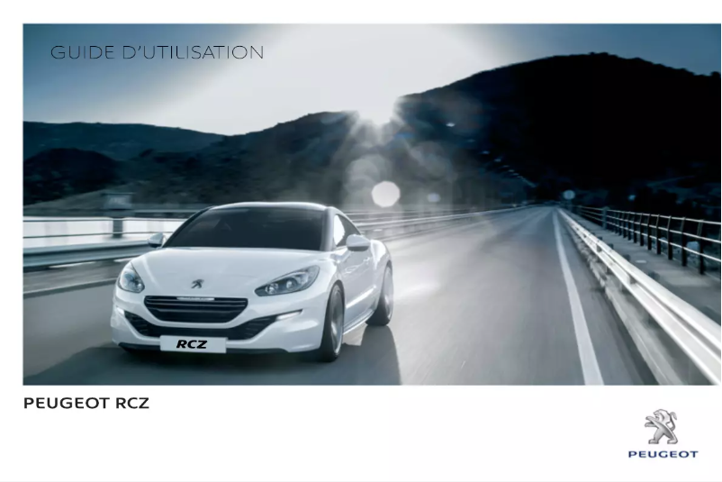 Page 1 de la notice Manuel utilisateur Peugeot RCZ (2013)