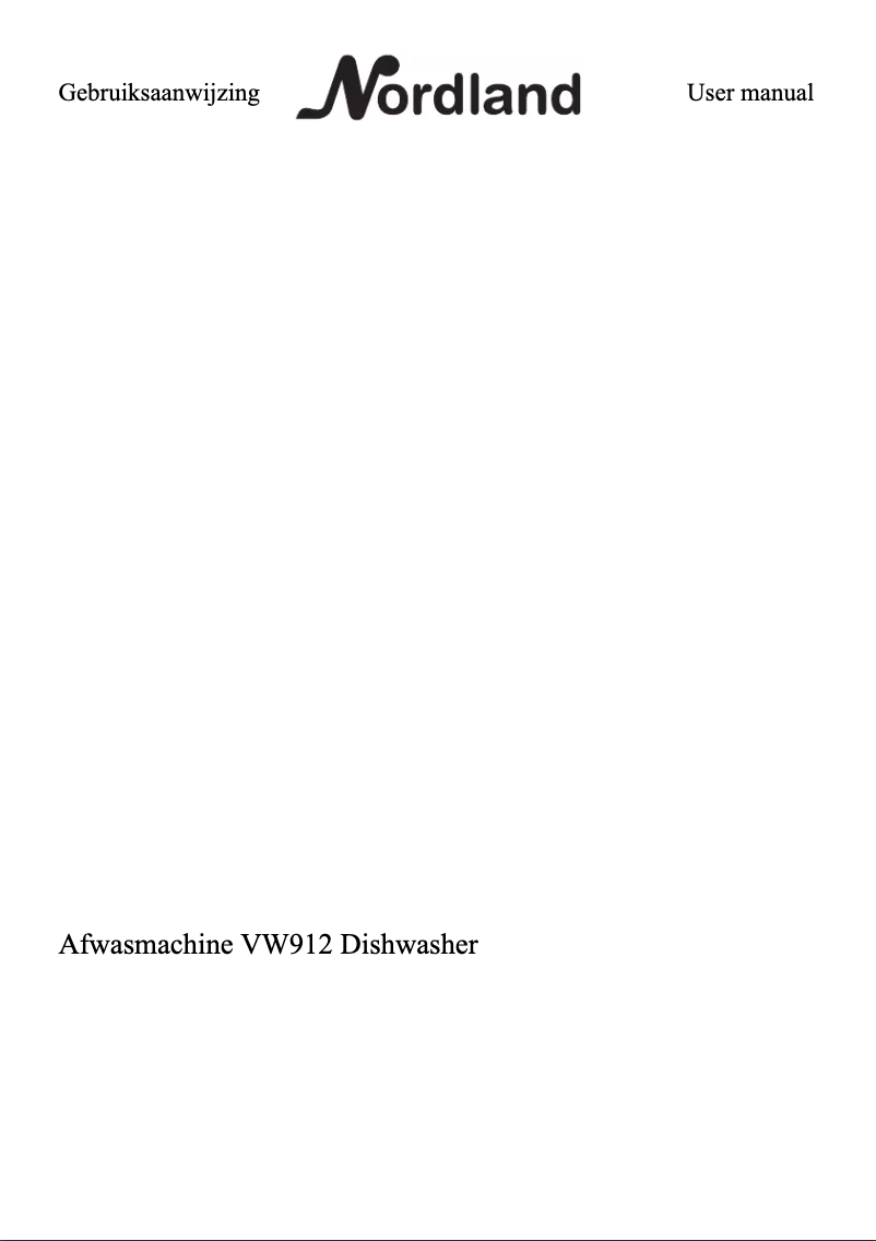 Image de la première page du manuel de l'appareil VW912