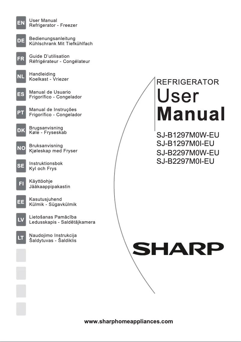 Page 1 de la notice Manuel utilisateur Sharp SJ-B2297M0W