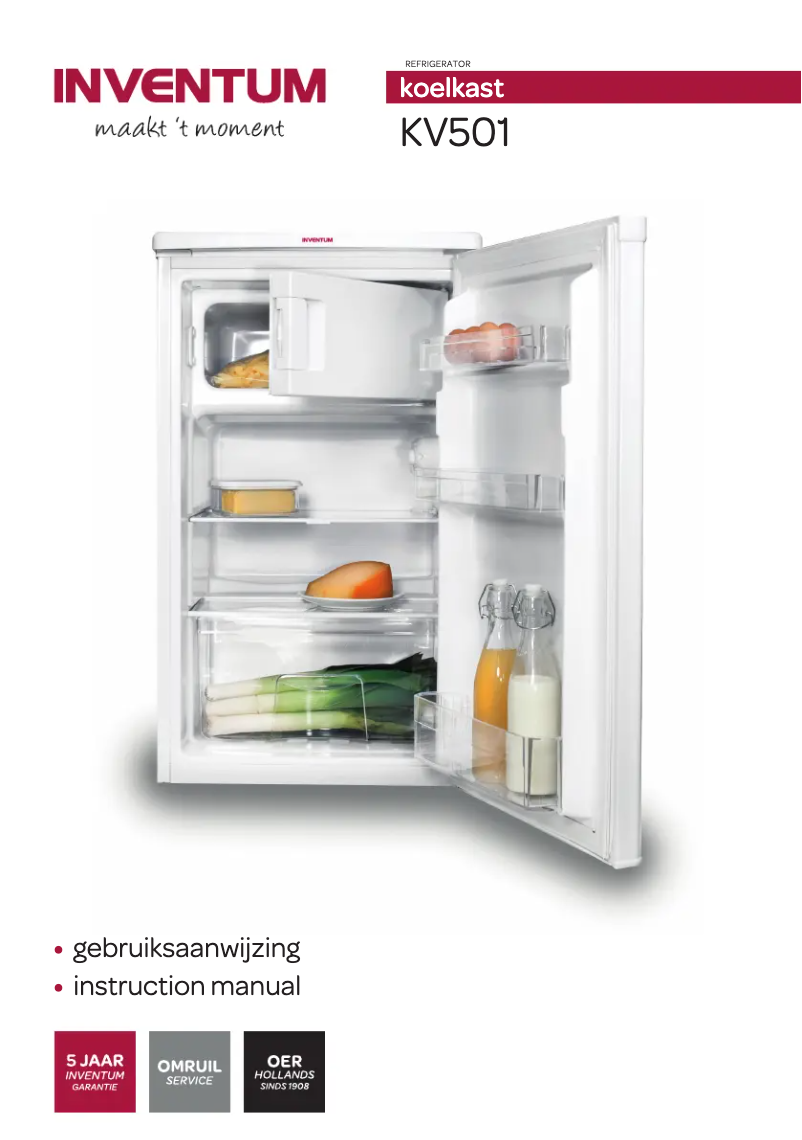 Page n°1 - Manuel utilisateur Inventum KV501
