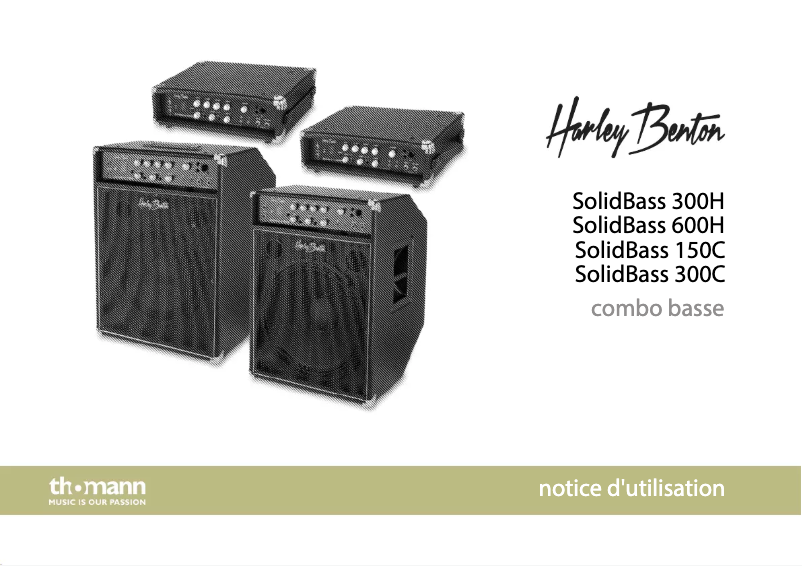 Page 1 de la notice Manuel utilisateur Harley Benton SolidBass 300H