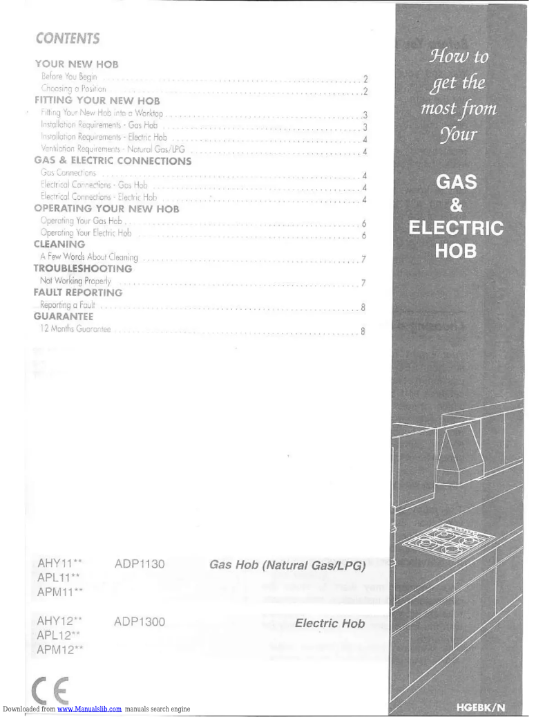 Image de la première page du manuel de l'appareil ADP1130