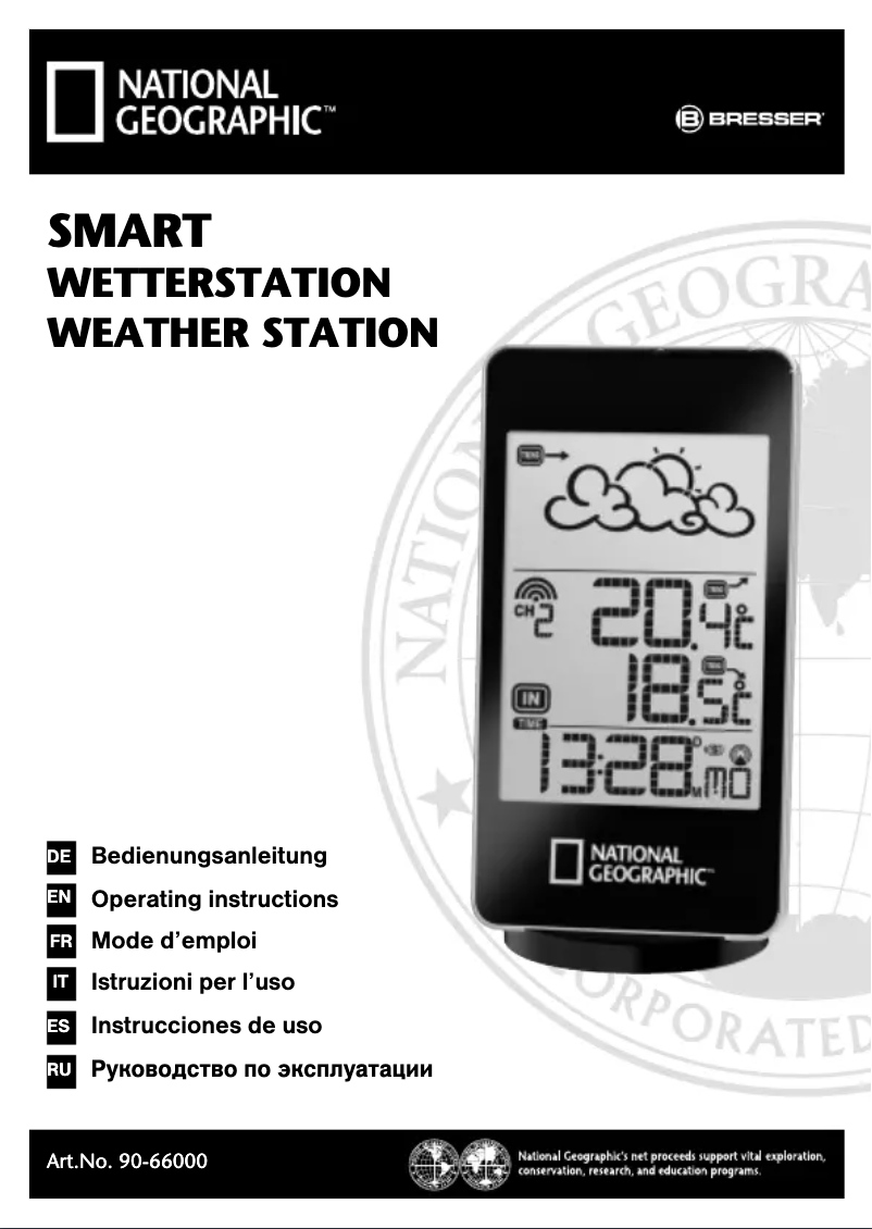 Page n°1 - Manuel utilisateur National Geographic Basic 90-66000