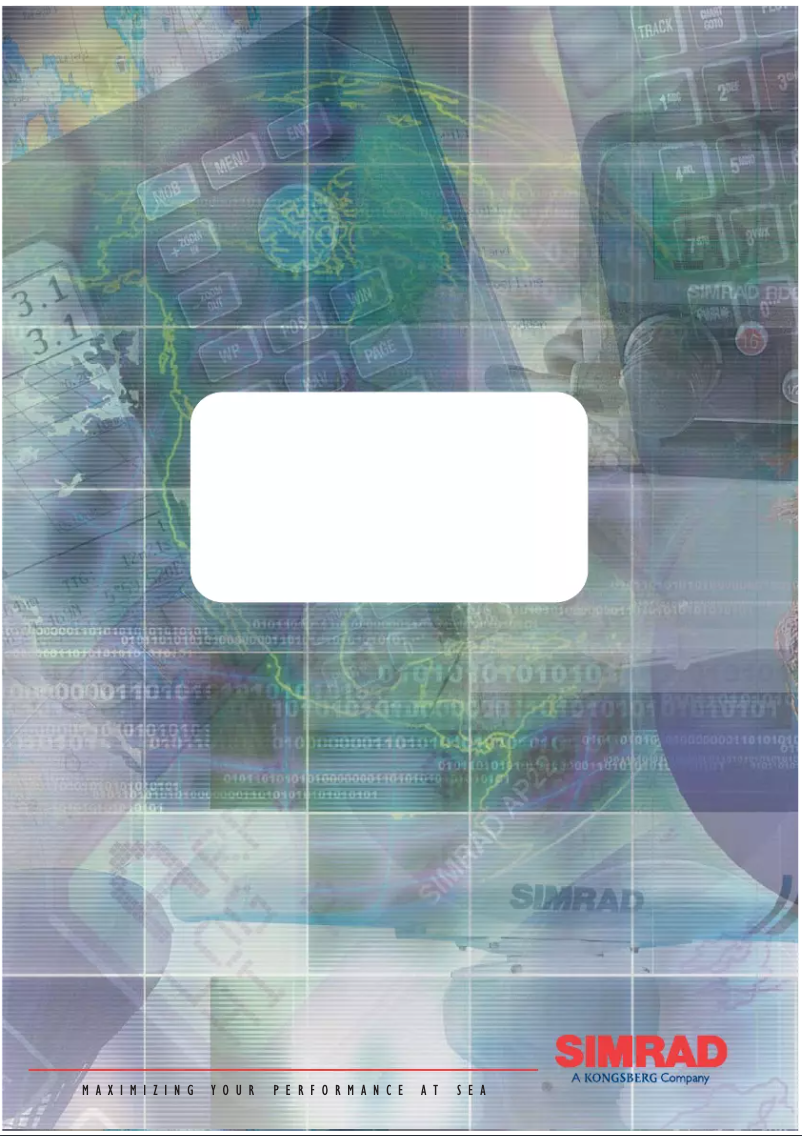 Page 1 de la notice Manuel utilisateur Simrad RD68
