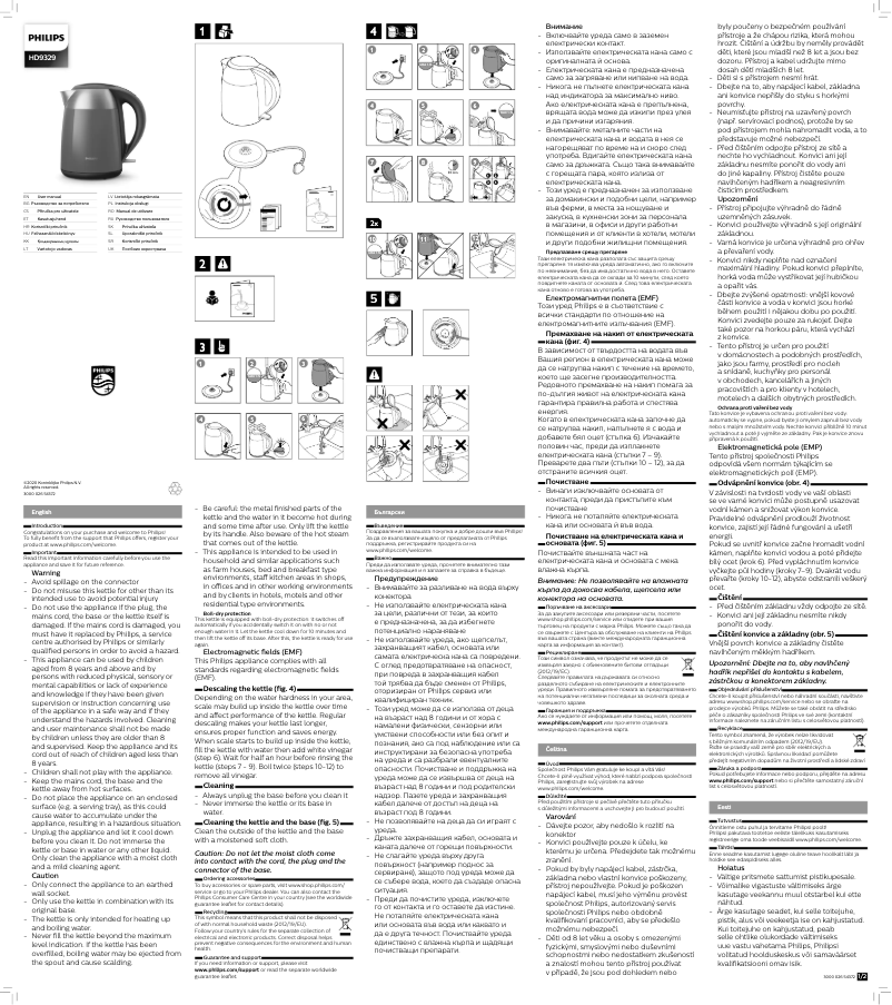 Page n°1 - Manuel utilisateur Philips Viva Collection HD9329