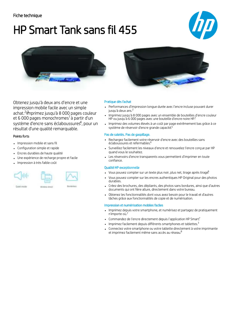 Image de la première page du manuel de l'appareil Smart Tank Wireless 455