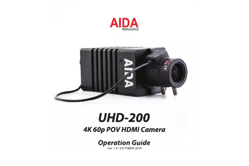Page 1 de la notice Manuel utilisateur Aida UHD-200