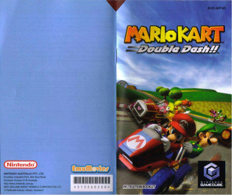 Page 1 de la notice Manuel utilisateur Nintendo Mario Kart - Double Dash!! (GameCube)